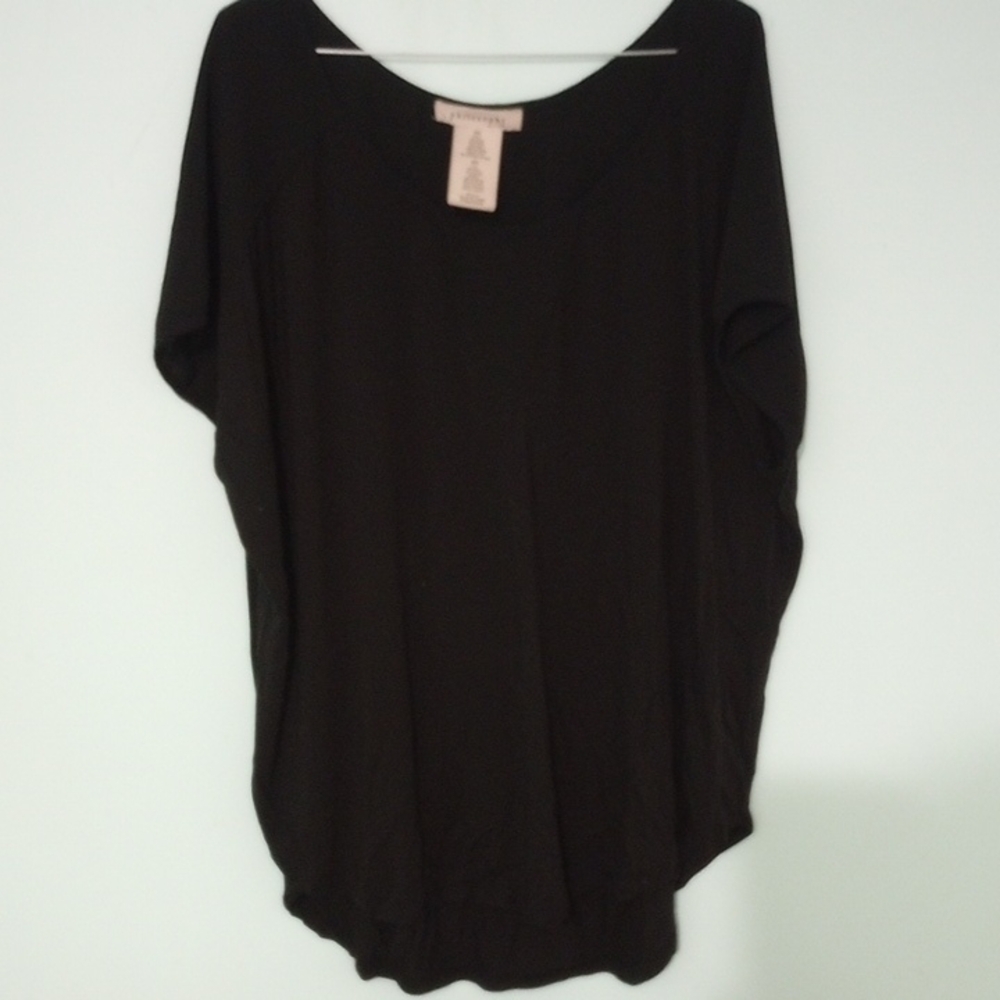 Philosophy Black Relaxed Short Sleeve Tunic